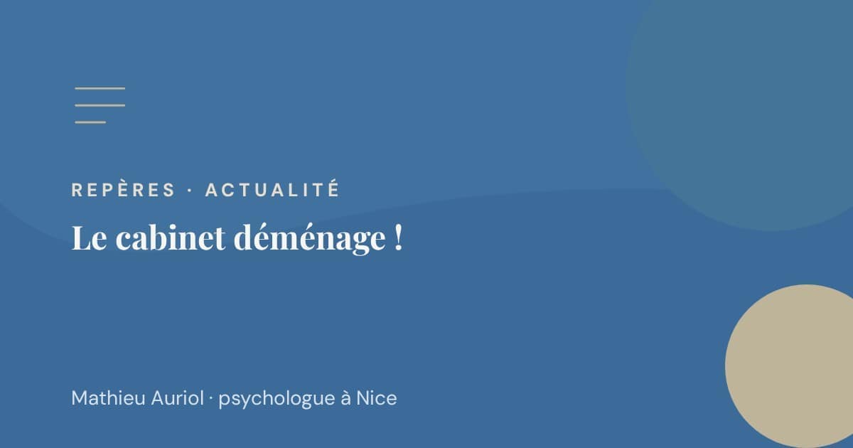 Le cabinet déménage dans Nice