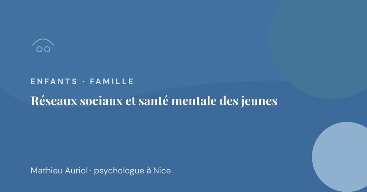 Impact des réseaux sociaux sur la santé mentale des jeunes