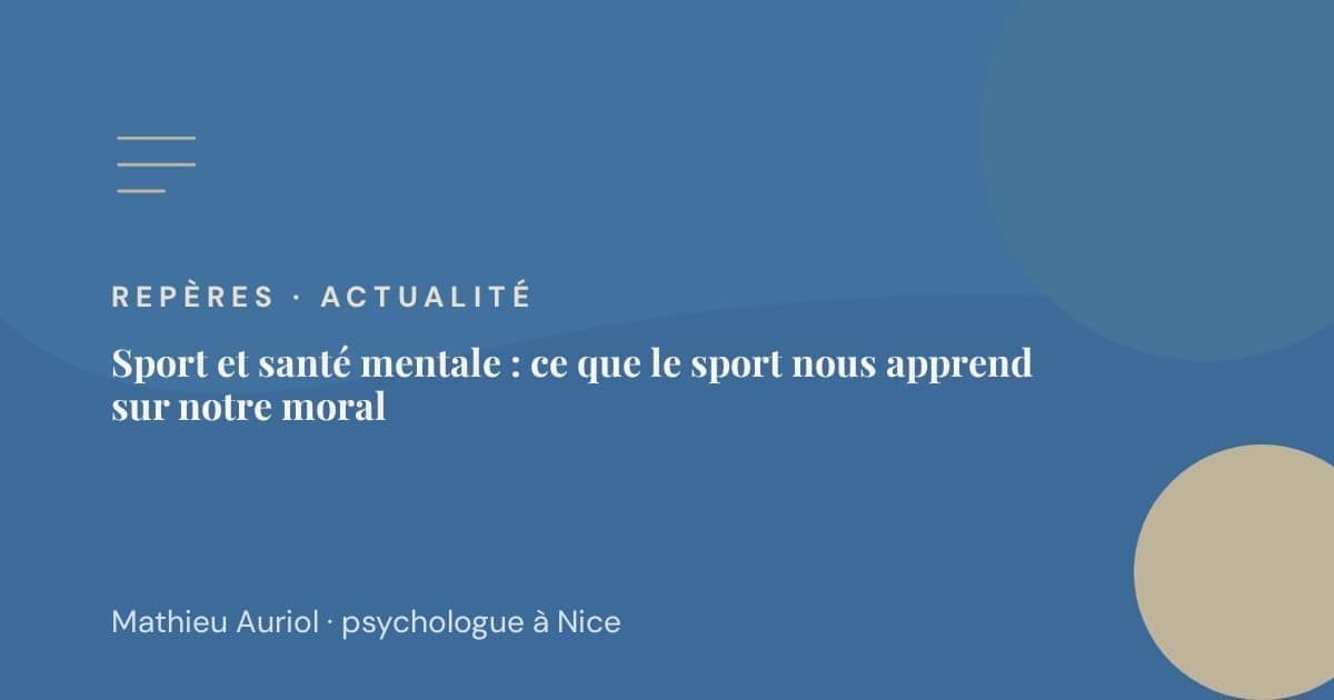 Sport et santé mentale : ce que la Coupe du monde nous apprend sur notre moral
