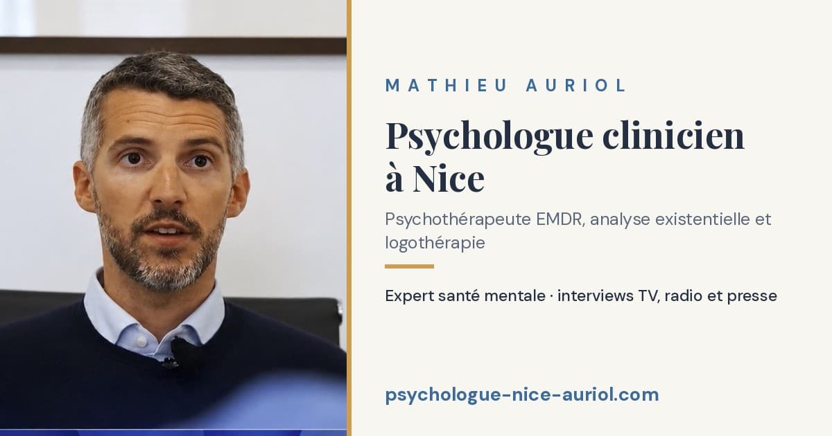 Mathieu Auriol, psychologue clinicien à Nice
